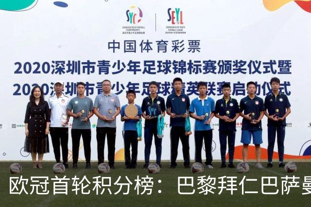 欧冠首轮积分榜：巴黎拜仁巴萨曼联前4，利物浦皇马枪手第13-15位